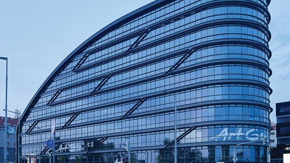 ConceptWall 50 Aluminium Façades - Office building ArtGen located in Prague, Czech Republic